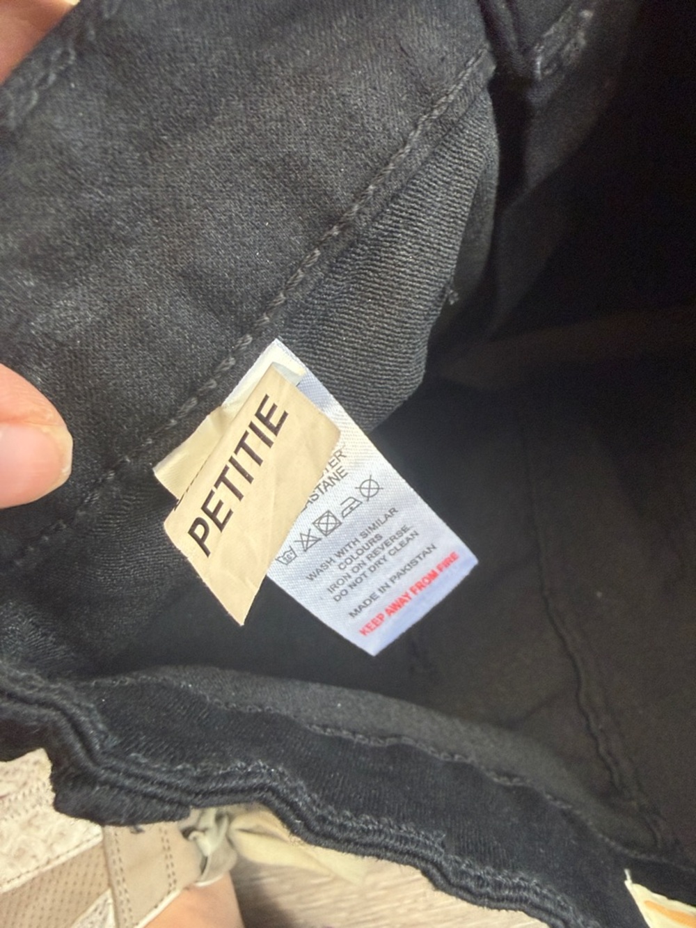 DV by Dolce Vita Black Clara Mini Denim Skirt, size 4 petite. - Picture 2 of 10
